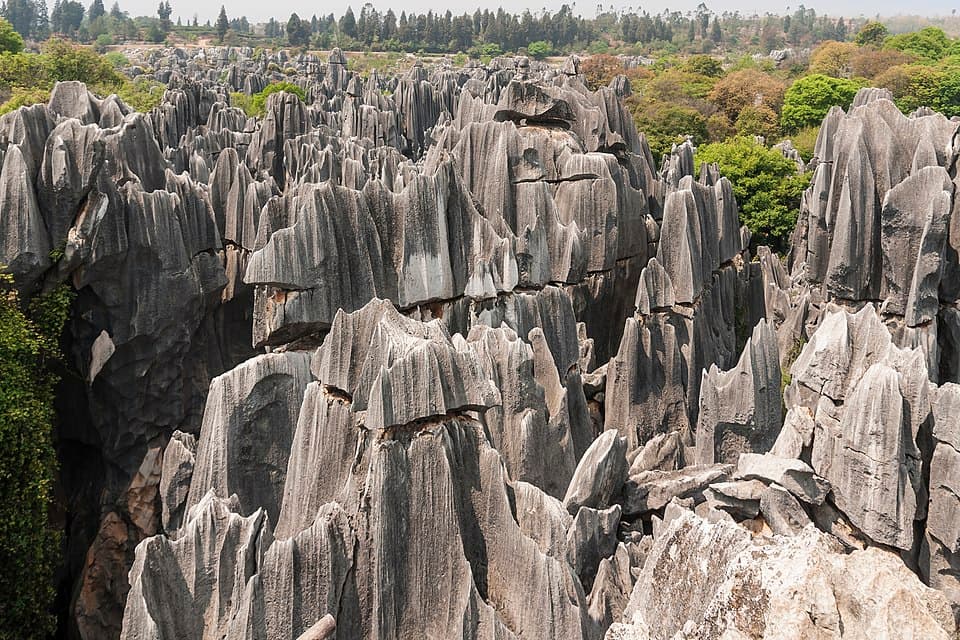 Stone Forest karst formations near Kunming