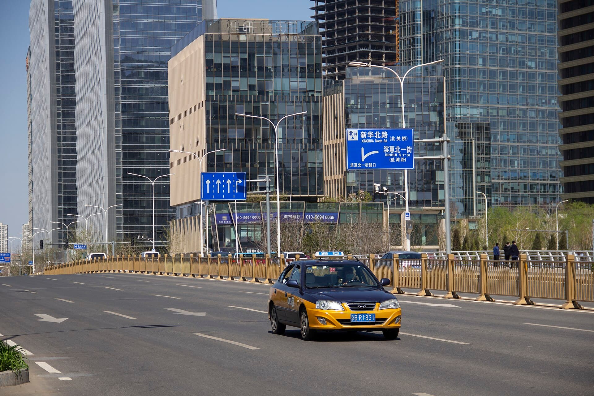 A Beijing taxi in Tongzhou.