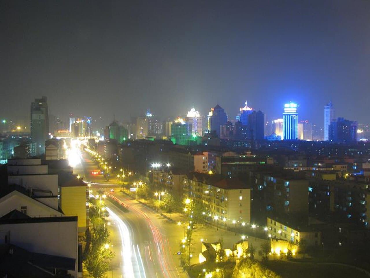 Xining city at night